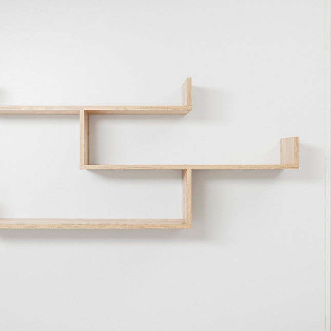 ZURICH MULTI LEVEL SHELF KIT (OAK)