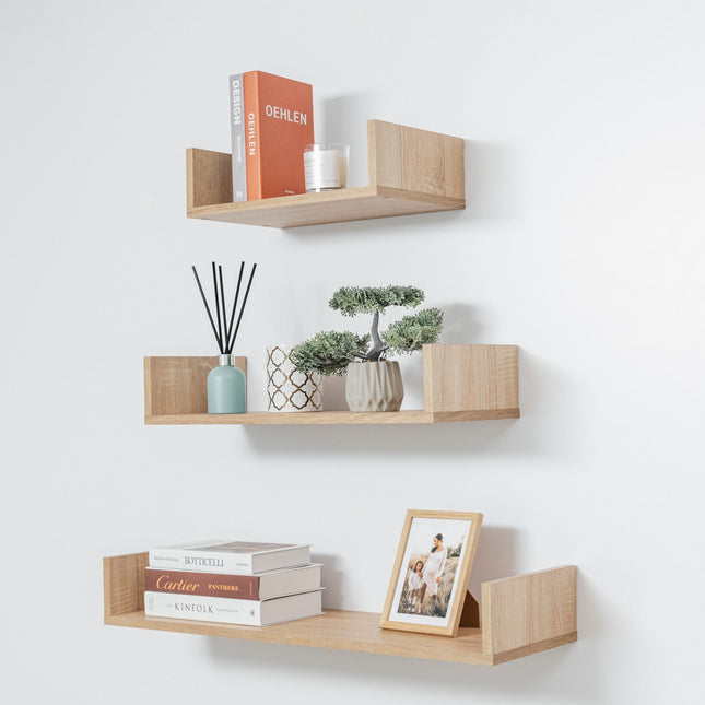 OSLO THREE PIECE SHELF KIT (OAK)