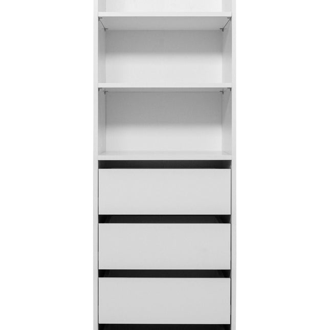 GENEVA THREE SHELF/FOUR DRAWER BUILT IN WARDROBE - CLASSIC