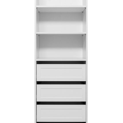 GENEVA THREE SHELF/FOUR DRAWER BUILT IN WARDROBE - HAMPTONS