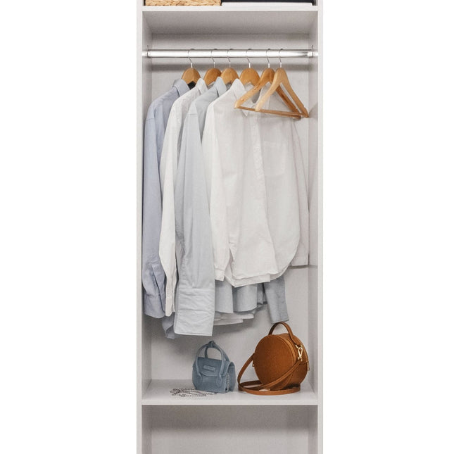 MALMO THREE SHELF/FOUR DRAWER WALK IN WARDROBE - FLUTED
