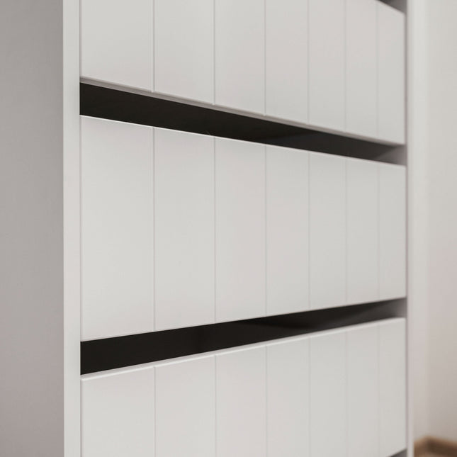 MALMO THREE SHELF/FOUR DRAWER WALK IN WARDROBE - VJ PANEL