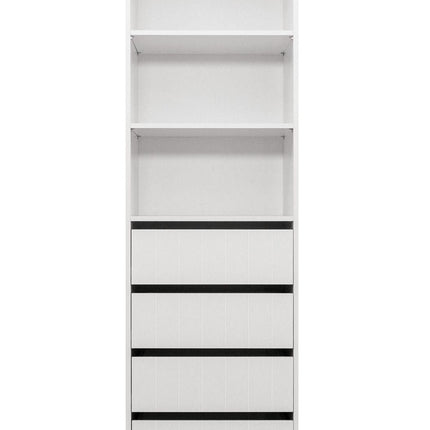MALMO THREE SHELF/FOUR DRAWER WALK IN WARDROBE - VJ PANEL