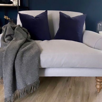 Hampton Throw - Merino Wool Blend - Slate