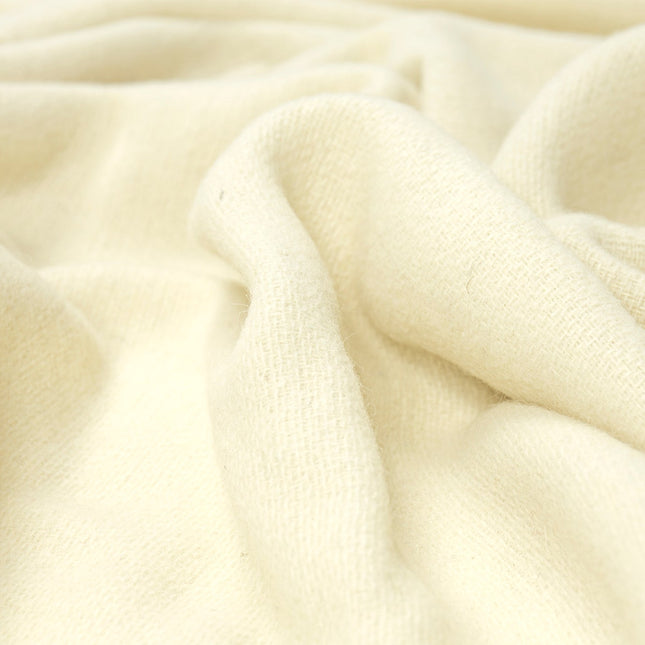 Oxford Throw - Merino Wool Blend - Ivory