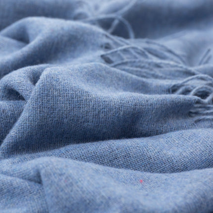 Paddington Throw - Fine Wool Blend - Blue