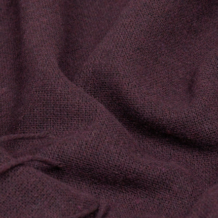 Paddington Throw - Fine Wool Blend - Plum