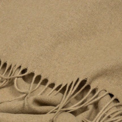 Paddington Throw - Fine Wool Blend - Camel