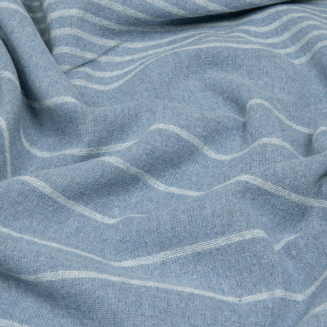 Paddington Throw - Fine Wool Blend - Forever Blue