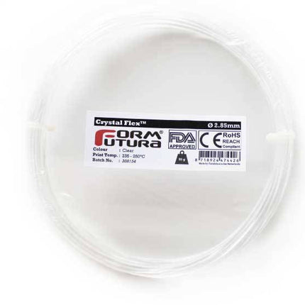 SBC Flexi Filament Crystal Flex 1.75mm Clear 50 gram 3D Printer Filament