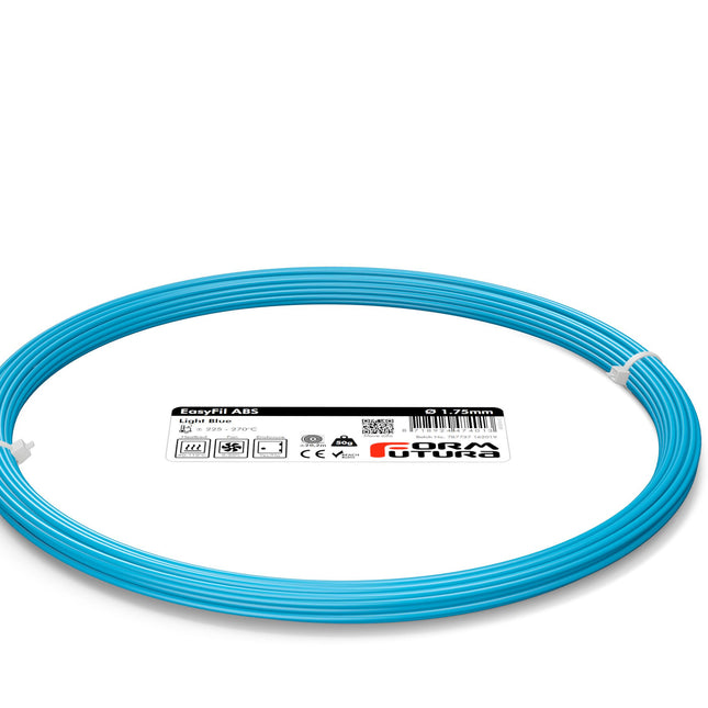 ABS Filament EasyFil ABS 1.75mm Light Blue 50 gram 3D Printer Filament