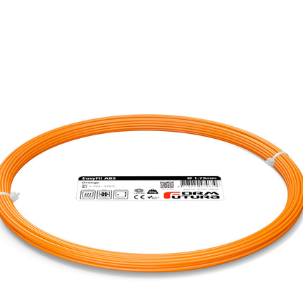 ABS Filament EasyFil ABS 1.75mm Orange 50 gram 3D Printer Filament