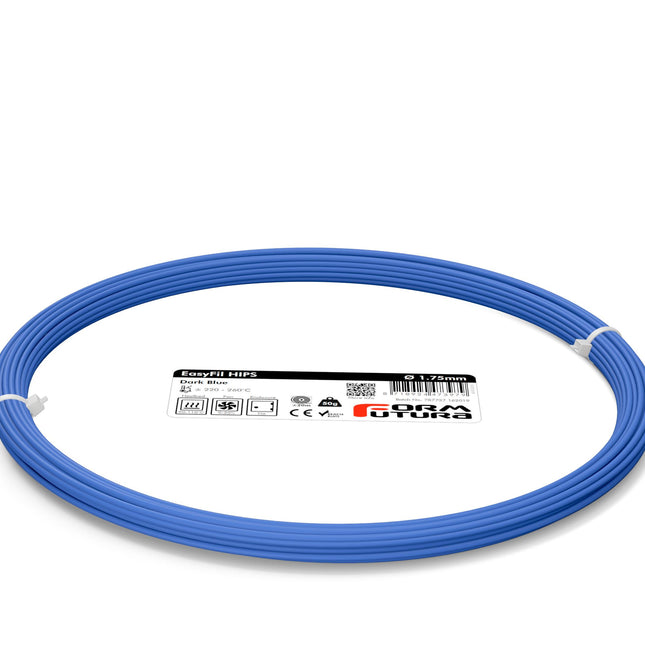 HIPS Filament EasyFil HIPS 1.75mm Dark Blue 50 gram 3D Printer Filament