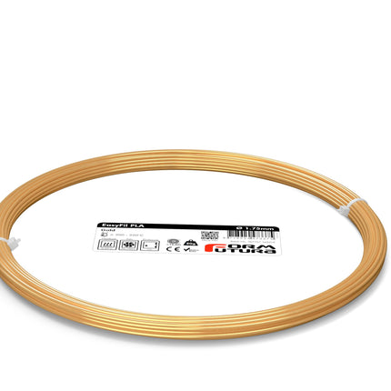 PLA Filament EasyFil PLA 1.75mm Gold 50 gram 3D Printer Filament