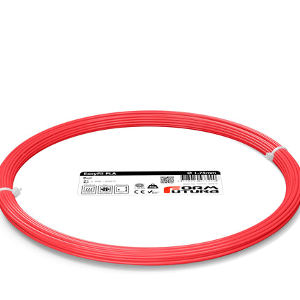 PLA Filament EasyFil PLA 1.75mm Red 50 gram 3D Printer Filament