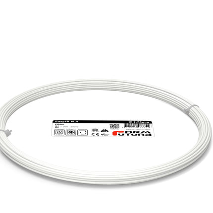 PLA Filament EasyFil PLA 1.75mm White 50 gram 3D Printer Filament