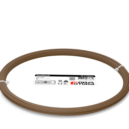 Wood feel PLA based filament EasyWood 1.75mm Coconut 50 gram 3D Printer Filament