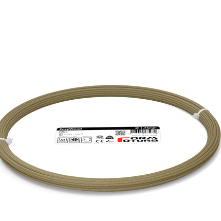 Wood feel PLA based filament EasyWood 1.75mm Olive 50 gram 3D Printer Filament