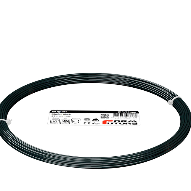 PETG Filament HDglass 1.75mm Blinded Black 50 gram 3D Printer Filament
