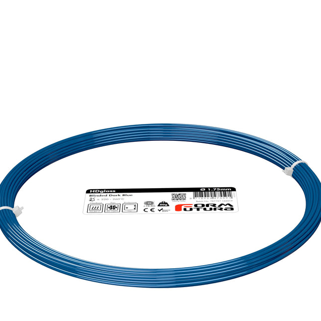 PETG Filament HDglass 1.75mm Blinded Dark Blue 50 gram 3D Printer Filament