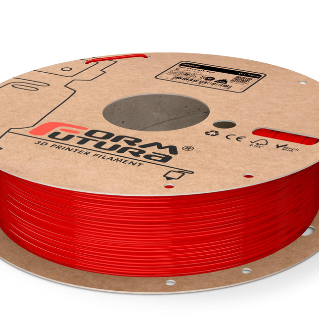 PETG Filament HDglass 1.75mm See Through Red 750 gram 3D Printer Filament