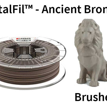 Copper feel PLA based filament MetalFil 1.75mm Ancient Bronze 750 gram 3D Printer Filament