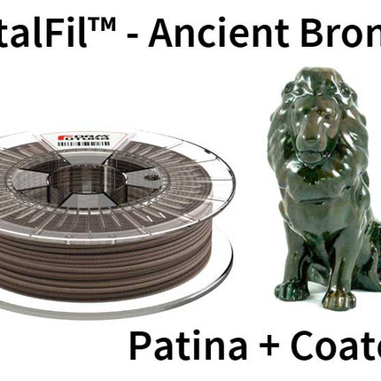 Copper feel PLA based filament MetalFil 1.75mm Ancient Bronze 750 gram 3D Printer Filament