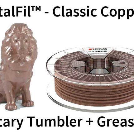Copper-filled PLA based filament MetalFil 1.75mm Classic Copper 750 gram 3D Printer Filament