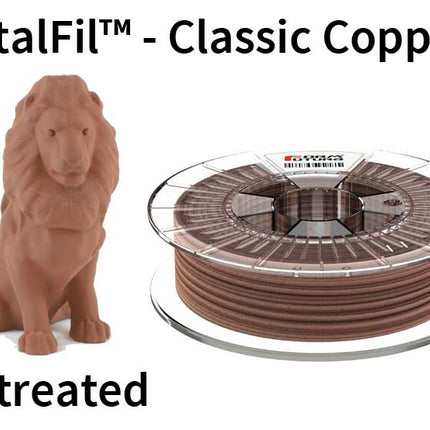 Copper-filled PLA based filament MetalFil 1.75mm Classic Copper 750 gram 3D Printer Filament