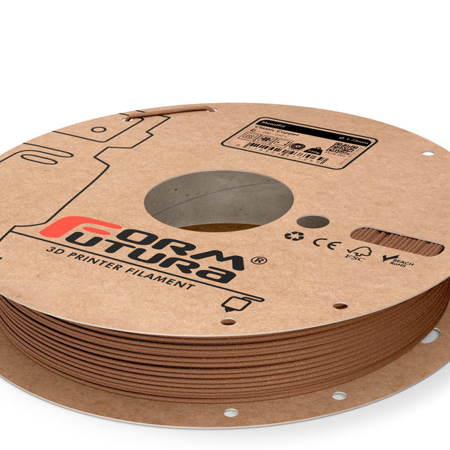 Copper-filled PLA based filament MetalFil 1.75mm Classic Copper 750 gram 3D Printer Filament