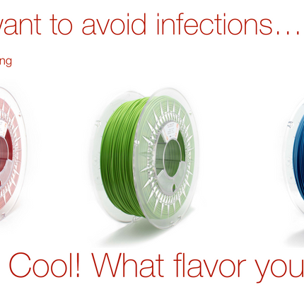 PLA Filament Copper 3D PLActive - Innovative Antibacterial 1.75mm 750gram Sky Blue Color 3D Printer Filament