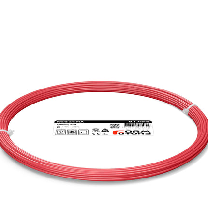 PLA 3D Printer Filament Premium PLA 1.75mm Flaming Red 50 gram