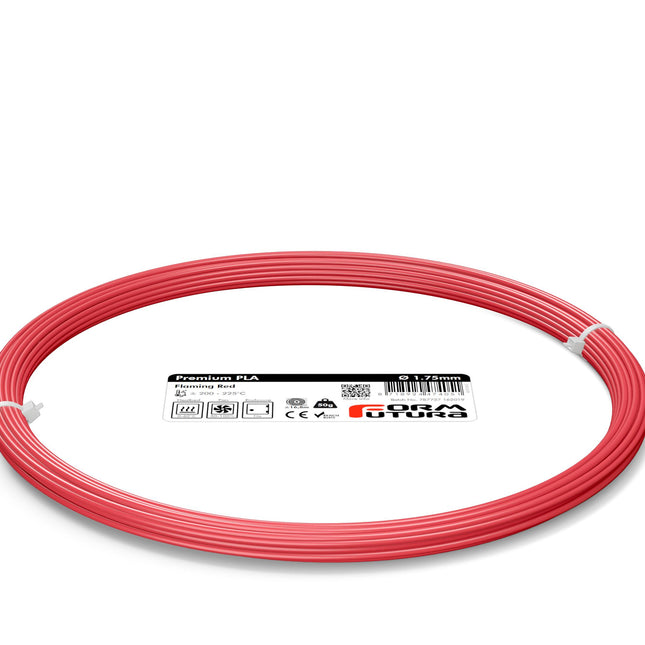 PLA 3D Printer Filament Premium PLA 1.75mm Flaming Red 50 gram