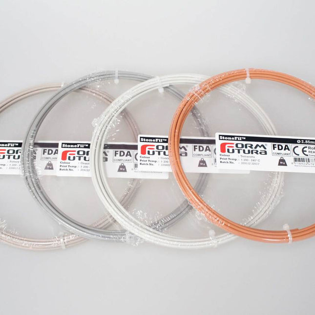 Stone feel PLA based filament StoneFil 1.75mm Concrete 50 gram 3D Printer Filament