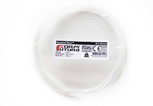 SBC Flexi Filament Crystal Flex 2.85mm Clear 50 gram 3D Printer Filament