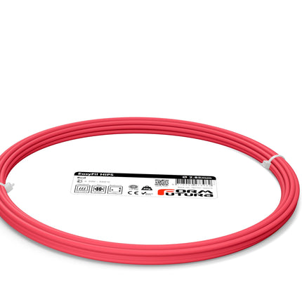 HIPS Filament EasyFil HIPS 2.85mm Red 50 gram 3D Printer Filament