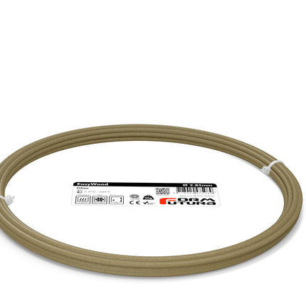 Wood feel PLA based filament EasyWood 2.85mm Olive 50 gram 3D Printer Filament
