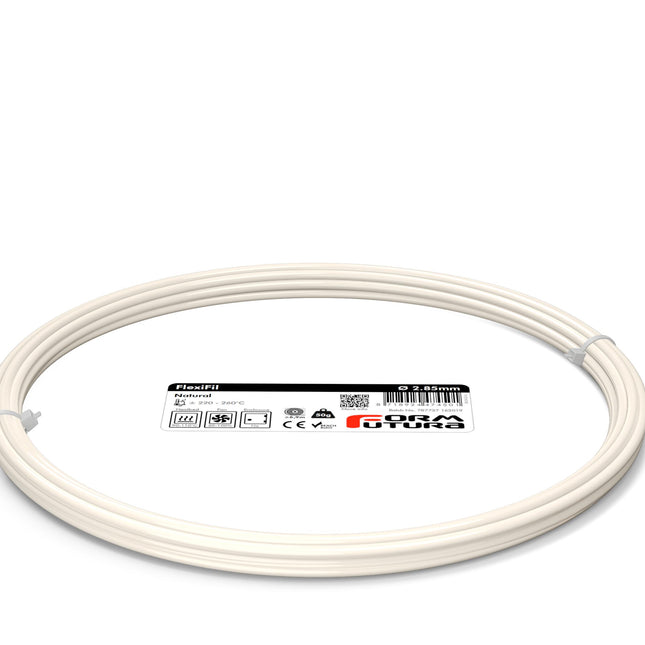 TPC Filament FlexiFil 2.85mm Natural 50 gram 3D Printer Filament