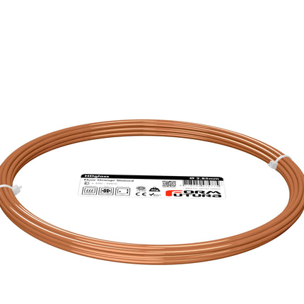 PETG Filament HDglass 2.85mm Fluor Orange Stained 50 gram 3D Printer Filament
