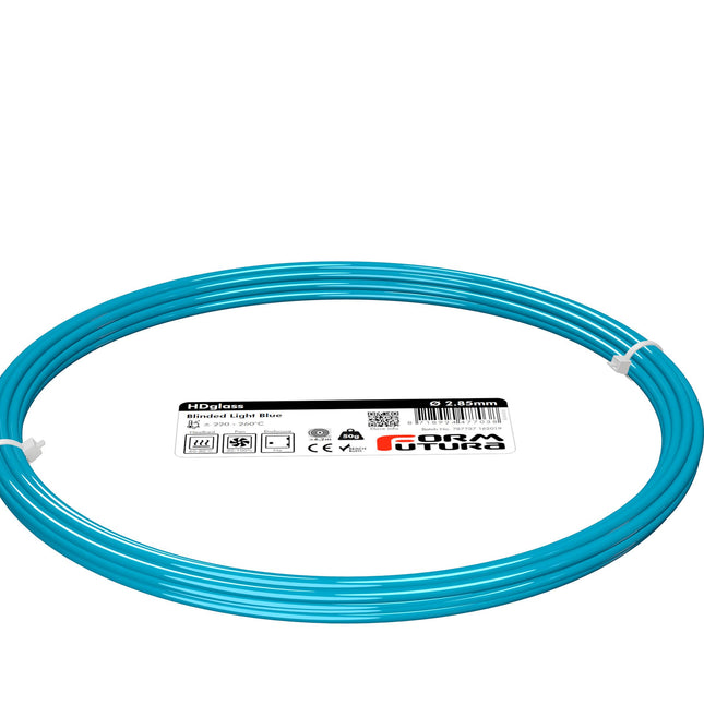 PETG Filament HDglass 2.85mm Blinded Light Blue 50 gram 3D Printer Filament