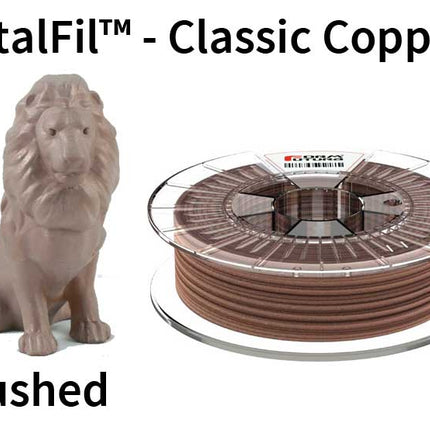 Copper-filled PLA based filament MetalFil 2.85mm Classic Copper 750 gram 3D Printer Filament