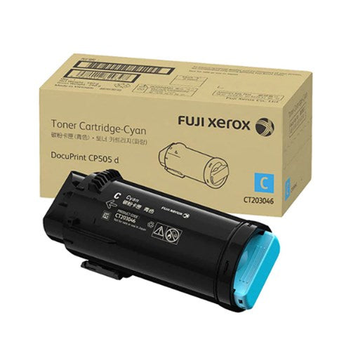 FUJIFILM FUJI XEROX CT203046 CYAN HIGH YIELD TONER 11K FOR DPCP505D