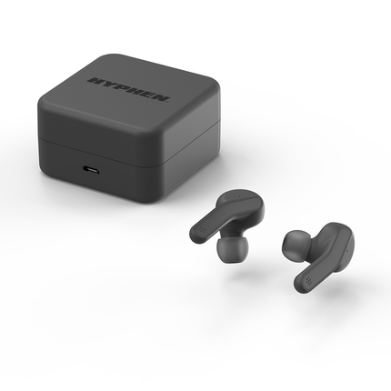 HYPHEN Wireless Earbuds Bluetooth Headphone Grey Color