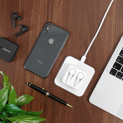 HYPHEN Wireless Earbuds Bluetooth Headphone Grey Color
