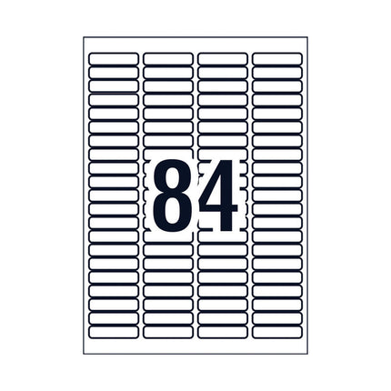 AVERY LIP MP Label L7656 84Up Pack of 25
