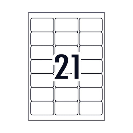 AVERY Laser Label L7060 21Up Pack of 25