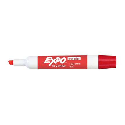 EXPO White Board Marker Chisel Tip Red Color Box of 12