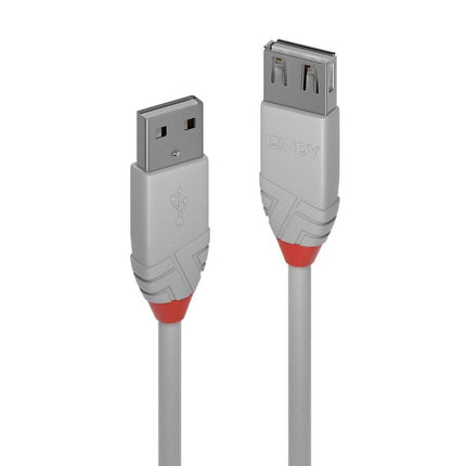 LINDY 3m USB2 A Ext Cable Anthra Line