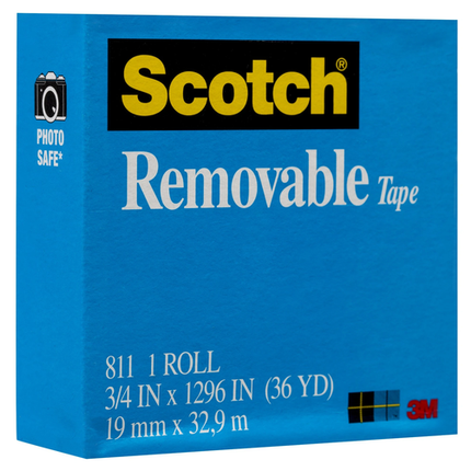 SCOTCH MagicTape 811 19mm Bx12