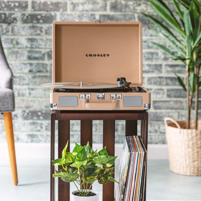 CROSLEY Crosley Cruiser Light Tan - Bluetooth Turntable & Record Storage Crate